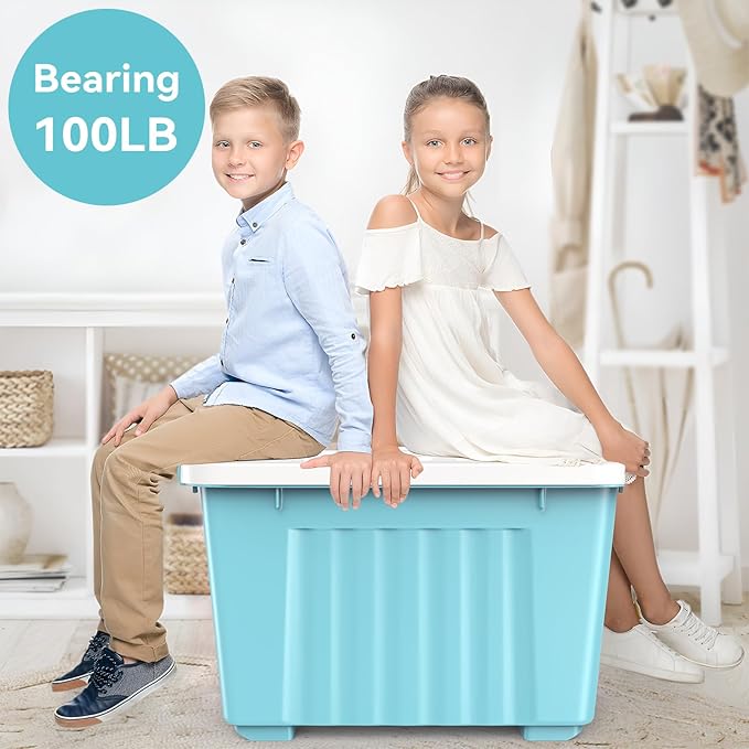 Nazhura 97 Quart Plastic Storage Bin, Large Storage Container, 97 Qt-4 Pack - Image 7