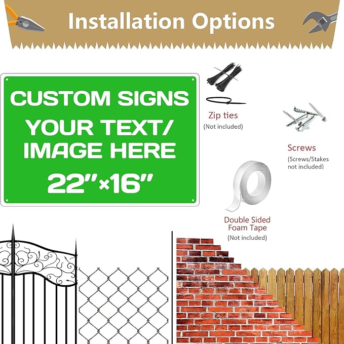 Custom Street Sign, Aluminum Weatherproof Metal Sign Multiple Sizes Custom - Image 4