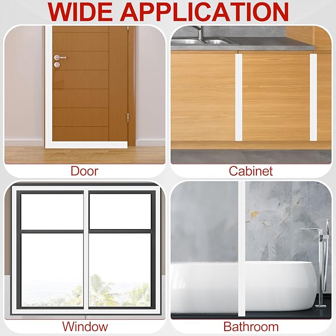 MYFAMIREA Door Weather Stripping 1IN x 20FT Door Draft Stopper Seal Tape - Image 7