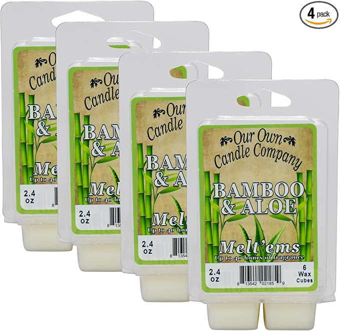 Our Own Candle Company Premium Wax Melt, Bamboo & Aloe Scent, Handmade in The by OurOwnCandleCompanycandles