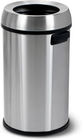 Simpli-Magic 65 Liter Open Top Trash Can, Commercial Grade, Stainless Steel by SIMPLI-MAGIC