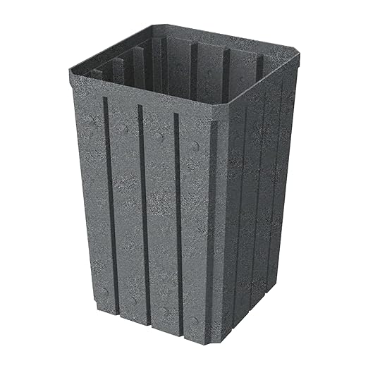 32 Gallon Square Slatted 100% Recycled Plastic Heavy-Duty Commercial Outdoor or - Image 4