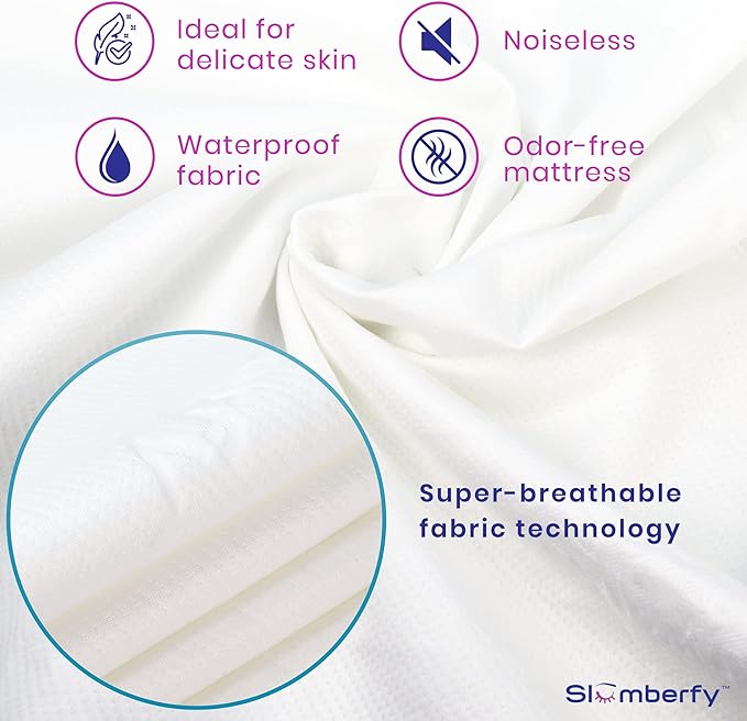 Waterproof Mattress Protector by Slumberfy | Hypoallergenic Viscose Made from - Image 4