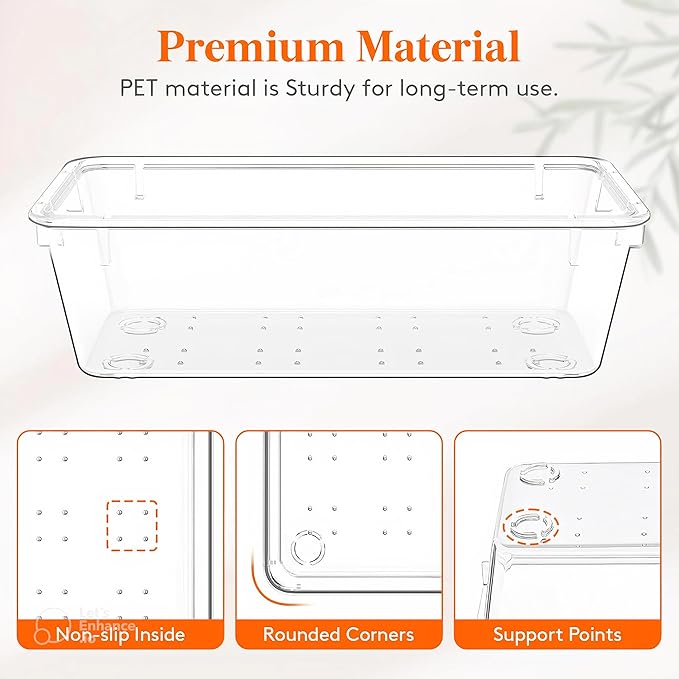21-Pack Clear Plastic Drawer Organizer Trays – BPA-Free Storage Bins - Image 2