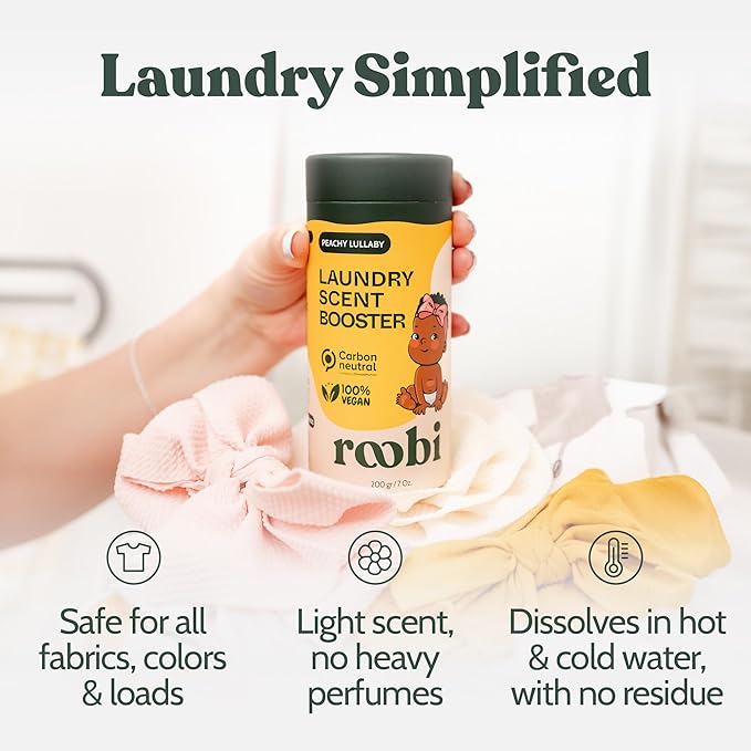 Roobi Baby Laundry Scent Booster. Peachy Lullaby Fragrance Beads. Specially - Image 6