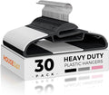 HOUSE DAY Black Plastic Hangers 30 Pack, Slim Space Saving, Non Slip Clothes by HOUSEDAY