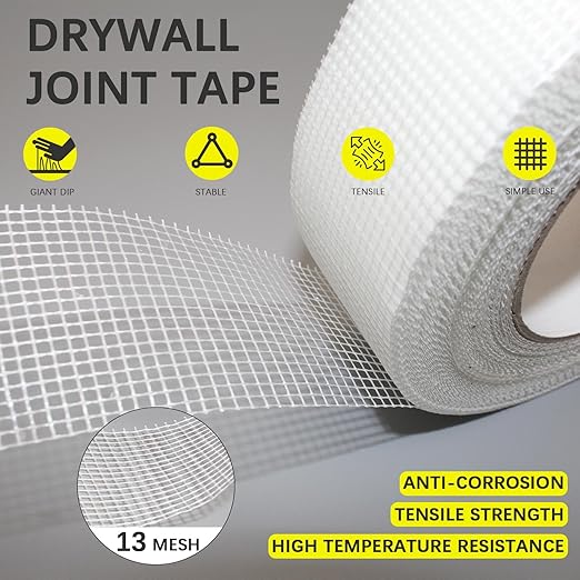 10" 100 Feet Drywall Joint Tape, Self-Adhesive Encrypted Fiberglass Drywall - Image 3