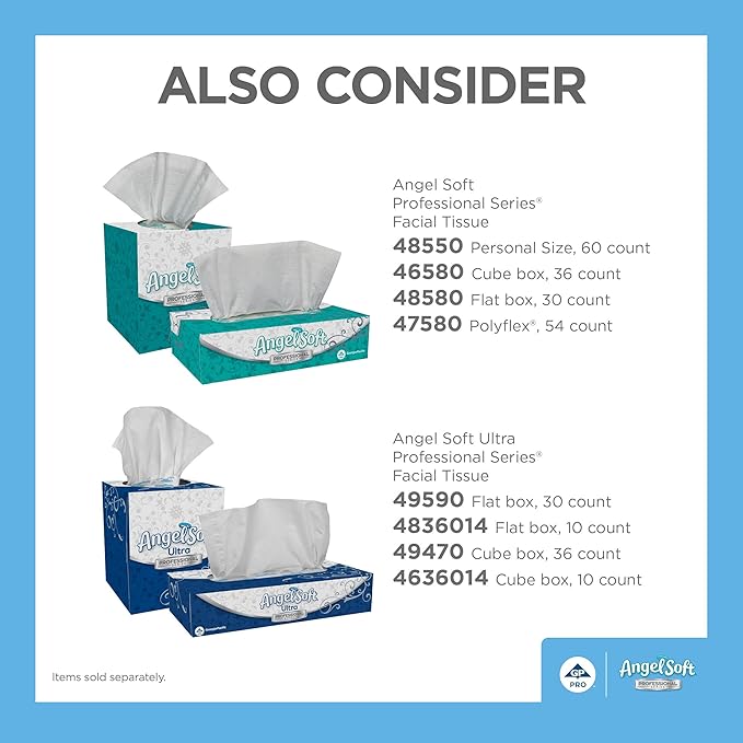 Georgia-Pacific Angel Soft Professional Series 2-Ply Facial Tissue, 50 Sheets - Image 6