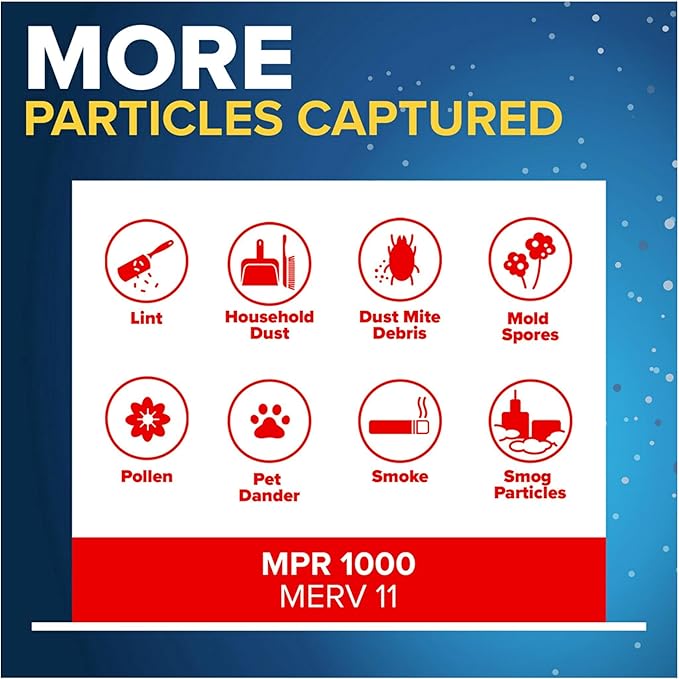 Filtrete 25x25x1 AC Furnace Air Filter, MERV 11, MPR 1000, Micro Allergen - Image 5