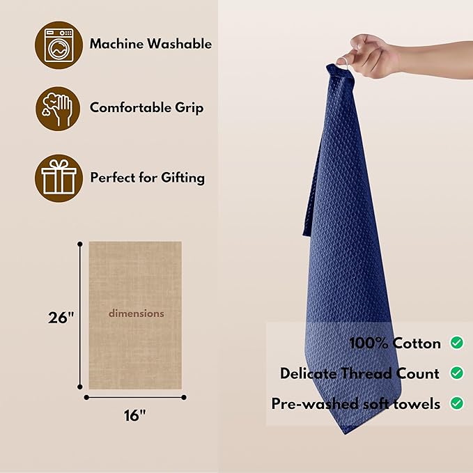 Native Fab Waffle Kitchen Towel - Image 3