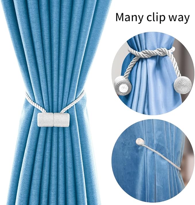18 Inch Strong Magnetic Curtain Tiebacks, Curtain Holdbacks Modern Upgrade - Image 5