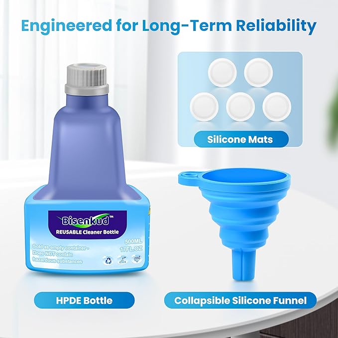 Refillable Bottle for Swiffer Wet Jet Mop - 500ml /17 FL OZ - Leak-Proof HDPE - Image 5