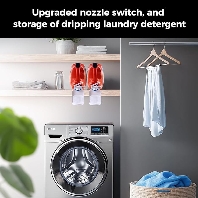 Laundry Detergent Dispenser Cup Holder & Nozzle Force-Saving Switch, Drip - Image 3