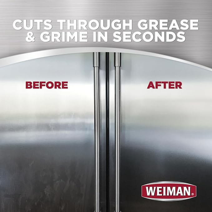 Weiman Stainless Steel Cleaner, Removes Dirt, and Grease, No Streaks or Residue - Image 5