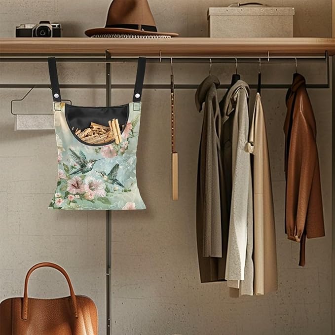 Hummingbird Clothespin Bag for Outdoor Laundry Clothesline and Clothes Pin - Image 5