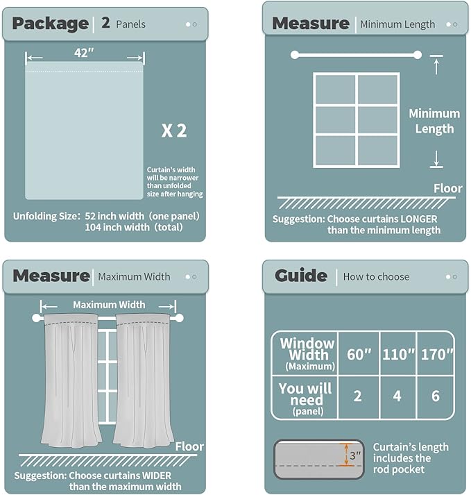 BGment Rod Pocket Blackout Curtains - Image 7