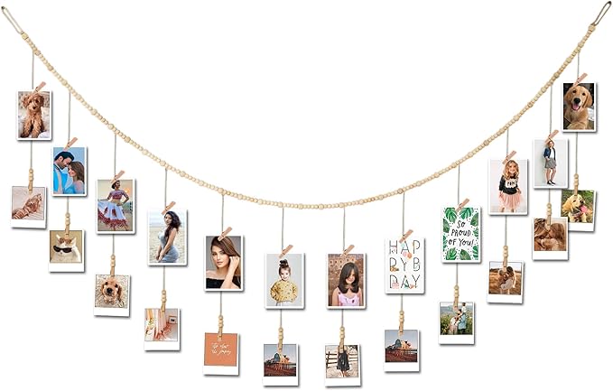 6 Feet Wooden Beads Garland by Yudarte