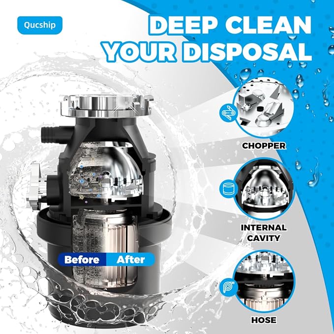 Qucship Powerful XXL Foaming Garbage Disposal Cleaner and Deodorizer Tablets - Image 3