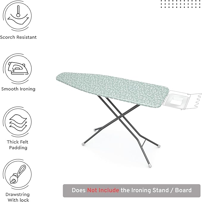 Encasa XO Ironing Board Cover and Pad 49"x18" - Image 3