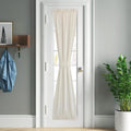 NICETOWN Door Window Curtains 80 inch Length, Farmhouse Linen Textured Front by NICETOWN