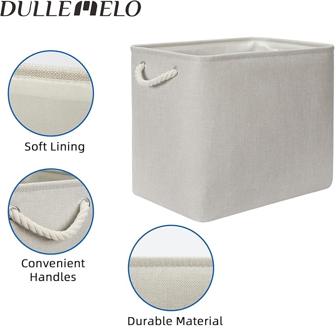 DULLEMELO 2-Pack Large Storage Baskets - Image 4