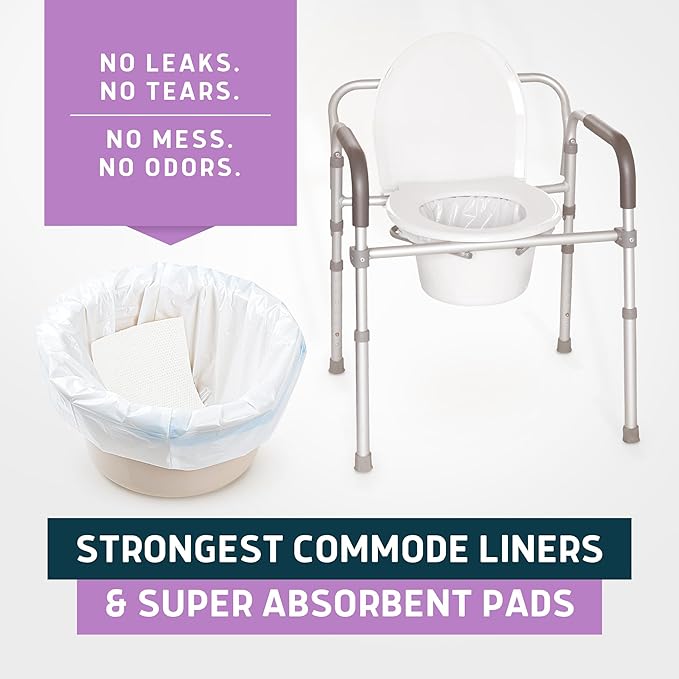 Lunderg Commode Liners with Absorbent Pads - Image 8