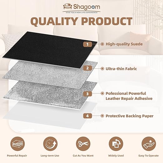 Suede Repair Patch, 35X79 Inch Fabric Large Repair Tape, Self-Adhesive Patches - Image 7
