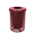 COATEDOUTDOORFURNITURE RFT-P-BUR Heavy Duty Round Trash Receptacle by CoatedOutdoorFurniture