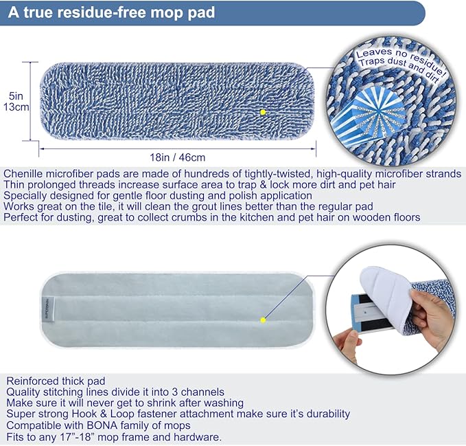 Replacement Microfiber Floor Cleaning Pads - Image 2