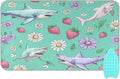 Mint Green Sharks Strawberry and Daisy Ironing Mat by Tatenale