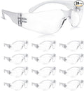 amoolo Clear Safety Glasses Bulk of 24, Protective Eyewear by amoolo
