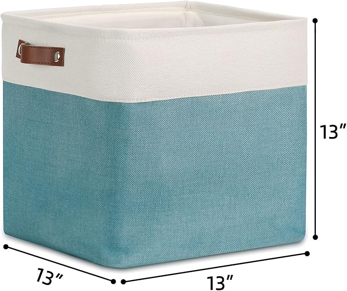 DULLEMELO Cube Basket for Storage, Collapsible Fabric Cube for Organizing - Image 2