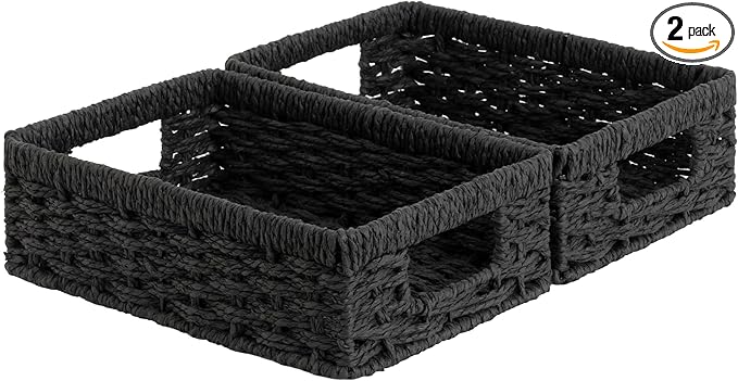 StorageWorks Small, Pantry Baskets, Wicker Storage Baskets by StorageWorks