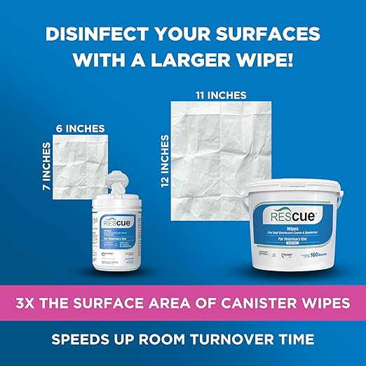 REScue One-Step Disinfectant Cleaner & Deodorizer Wipes - Image 6
