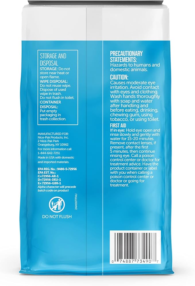 Nice 'N Clean Disinfecting Surface Wipes 304ct | Cleans & Disinfects Home & - Image 10