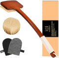 ICANdOIT Exfoliation Set-17.71 Inch Boar Bristles Back Scrubber Bath Brush by Beautyisanattitude-ICANdOIT