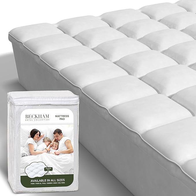 Beckham Hotel Collection Full Size Hybrid Mattress Protector & Pad by BeckhamHotelCollection