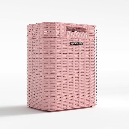 Ypati Handwoven 4 Gallon Rattan Trash Can - Image 7