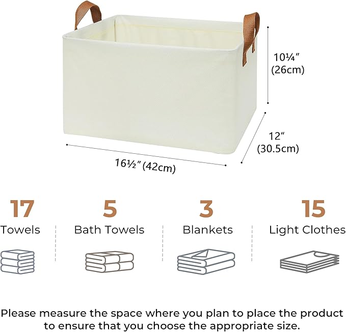 GRANNY SAYS Storage Baskets for Shelves, Closet Organizer Bins, Clothes Storage - Image 6