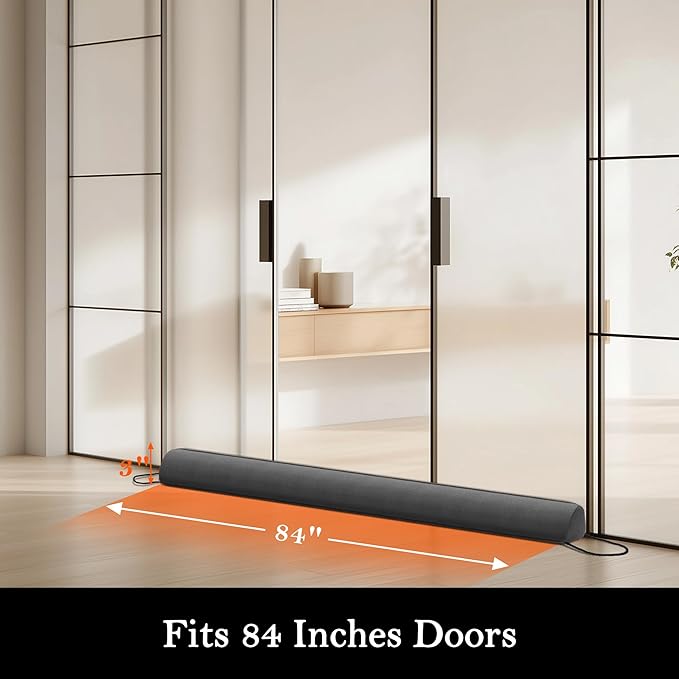 Sunolga 84" Door Draft Stopper Blocks Hot and Cold Air - Image 2