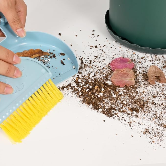 Small Broom and Dustpan Set, mini Compact Portable, - Image 4