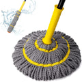 Self-Wringing Twist Mop, Microfiber Floor Mop 57" Long Handle, Gray