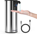 Automatic Soap Dispenser, Stainless Steel Material, Rechargeable Touchless Hand by Greatmay