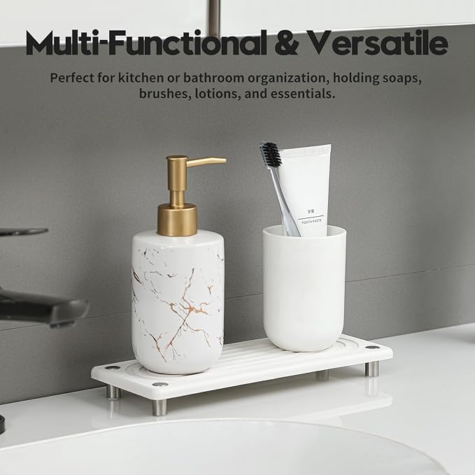 Water Absorbing Stone Sink Caddy, Diatomite Kitchen Sink Organizer, Bathroom - Image 7