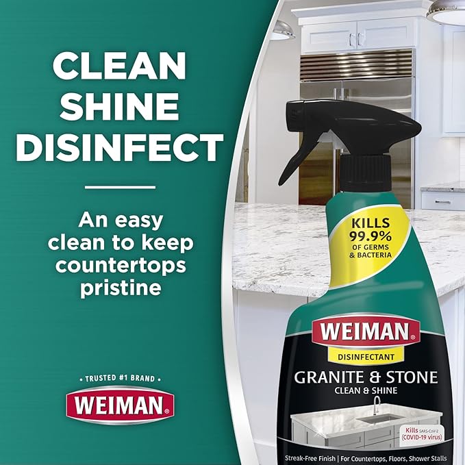 Weiman Disinfecting Granite & Stone Daily Cleaner and Sealer Kit - Image 2