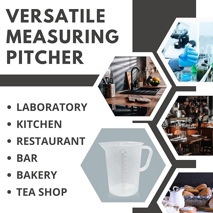 Appletofu Plastic Graduated Measuring and Mixing Pitcher - 2000ml Plastic - Image 6