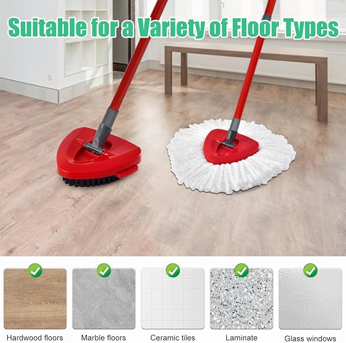 Spin Mop Heads Replacements for O Ceda EasyWring 1-Tank System, 2 Microfiber - Image 7