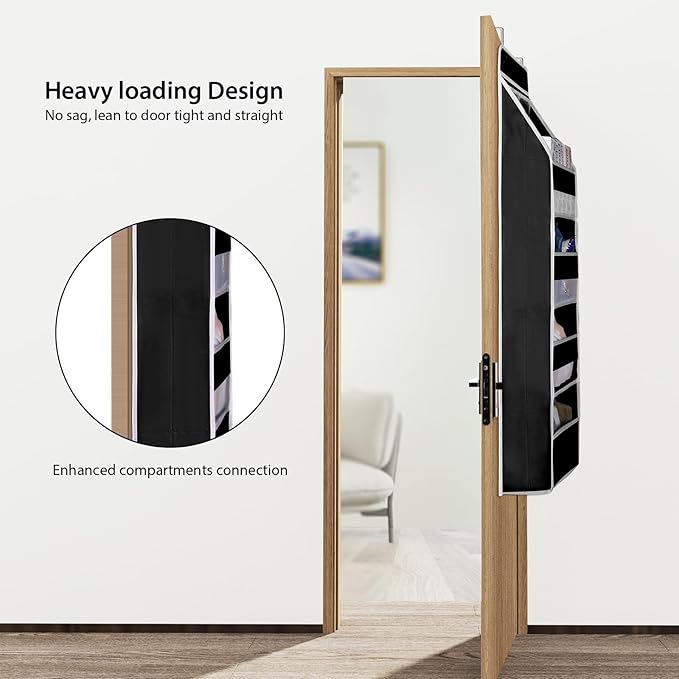 Univivi 5-Shelf Fabric Door Storage Over Door Hanging Organizer - Image 2