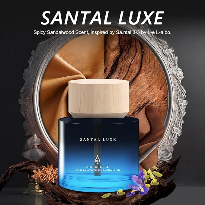 Car Air Freshener for Men & Women – Long-Lasting Spicy Sandalwood Essential Oil - Image 3