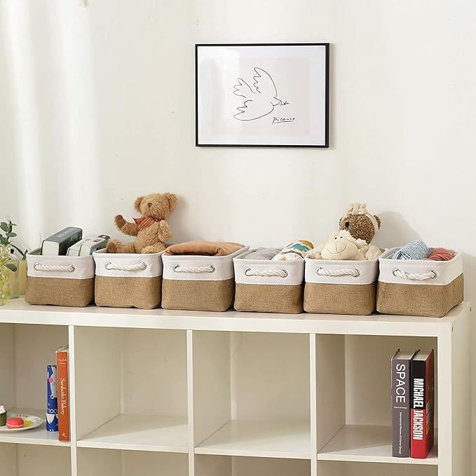 Small Baskets for Organizing, Collapsible Storage Baskets for Shelves, Storage - Image 2